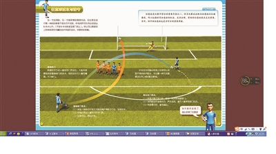 這套足球教材首次采用先進(jìn)的3D圖像技術(shù)
