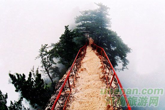 堯山“青龍飛天棧道云上”