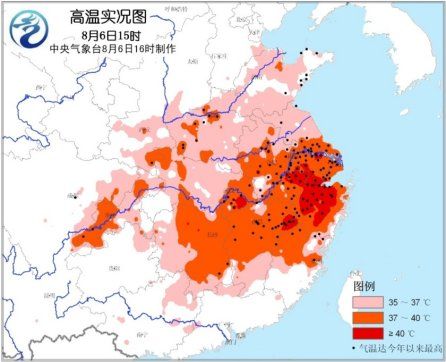 南方高溫天氣或再加強18省區(qū)市6日現(xiàn)高溫天氣