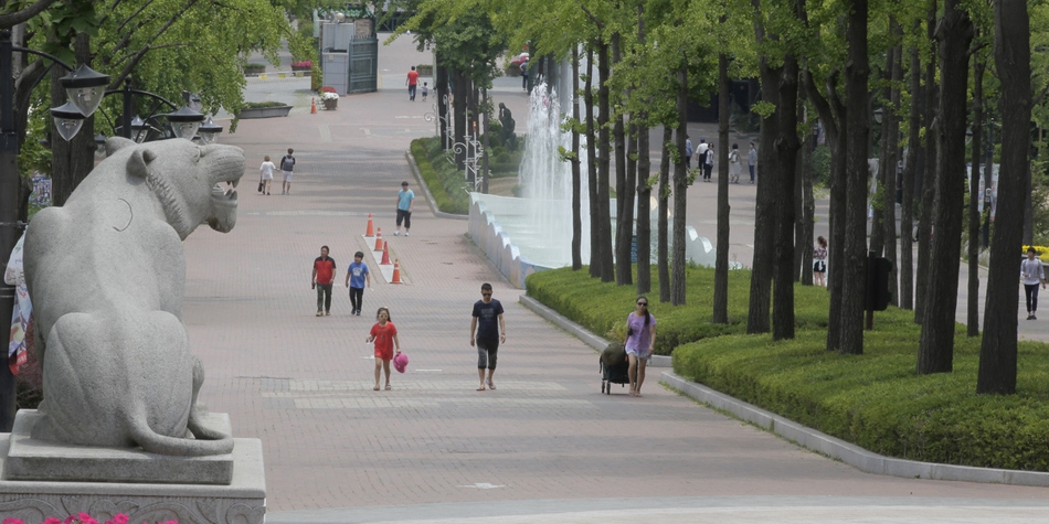 MERS疫情蔓延 韓國首爾鬧市成為空城