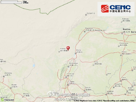 內(nèi)蒙古阿拉善左旗發(fā)生5.8級地震寧夏銀川有震感