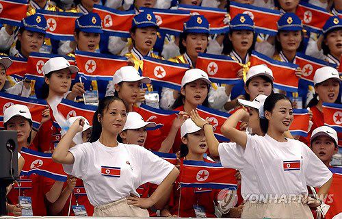 資料圖：朝鮮拉拉隊員