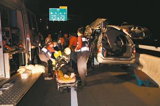 嘉義縣八十二號快速道路發(fā)生死亡車禍，造成二死一重傷慘劇。